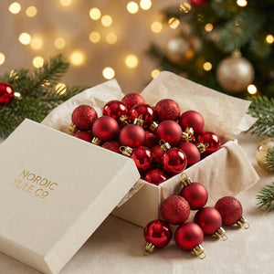 Boule de Noël Rouge decoration sapin