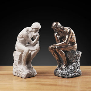 Statue Penseur Rodin résine couleurs disponibles