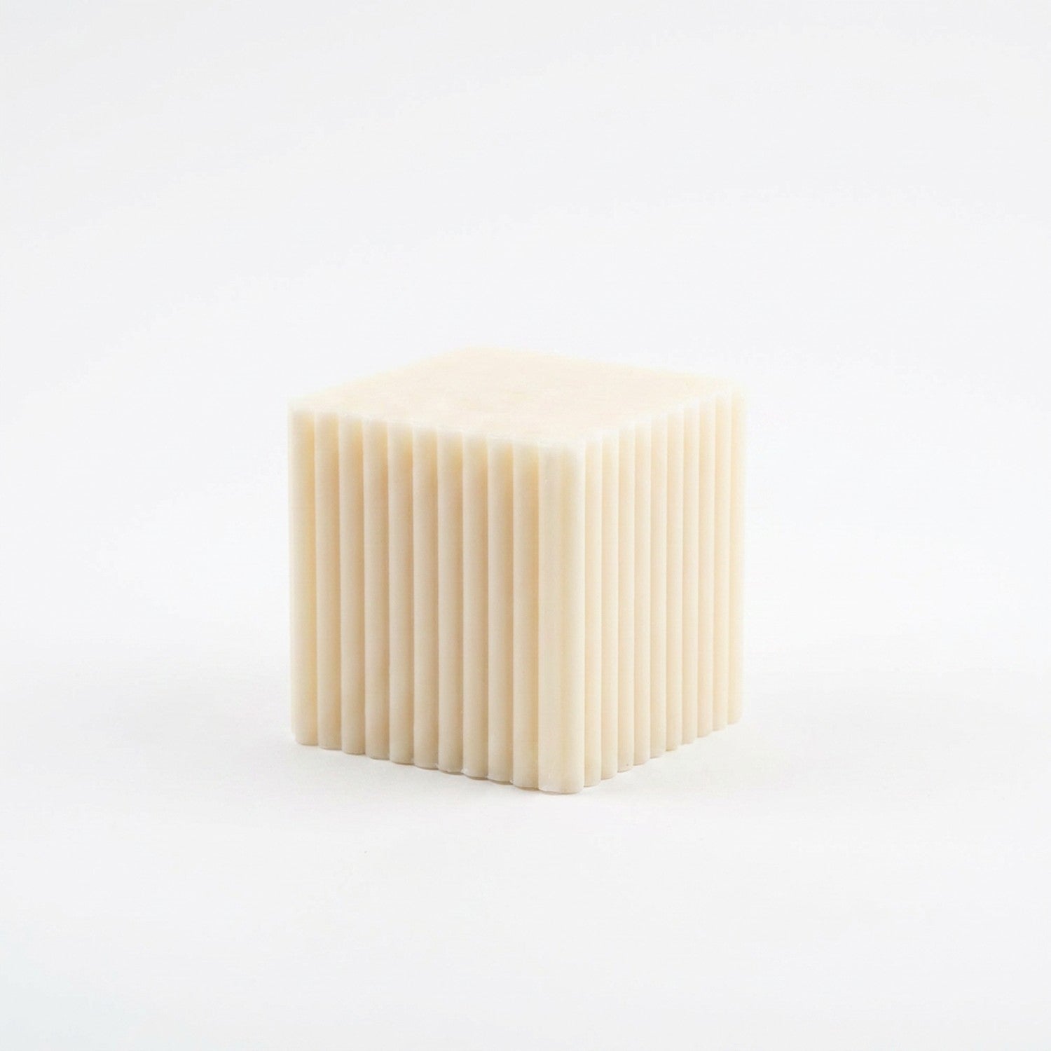 Bougie petit cube nervurée cire de soja