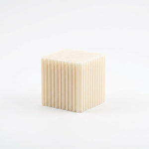 Bougie petit cube nervurée cire de soja