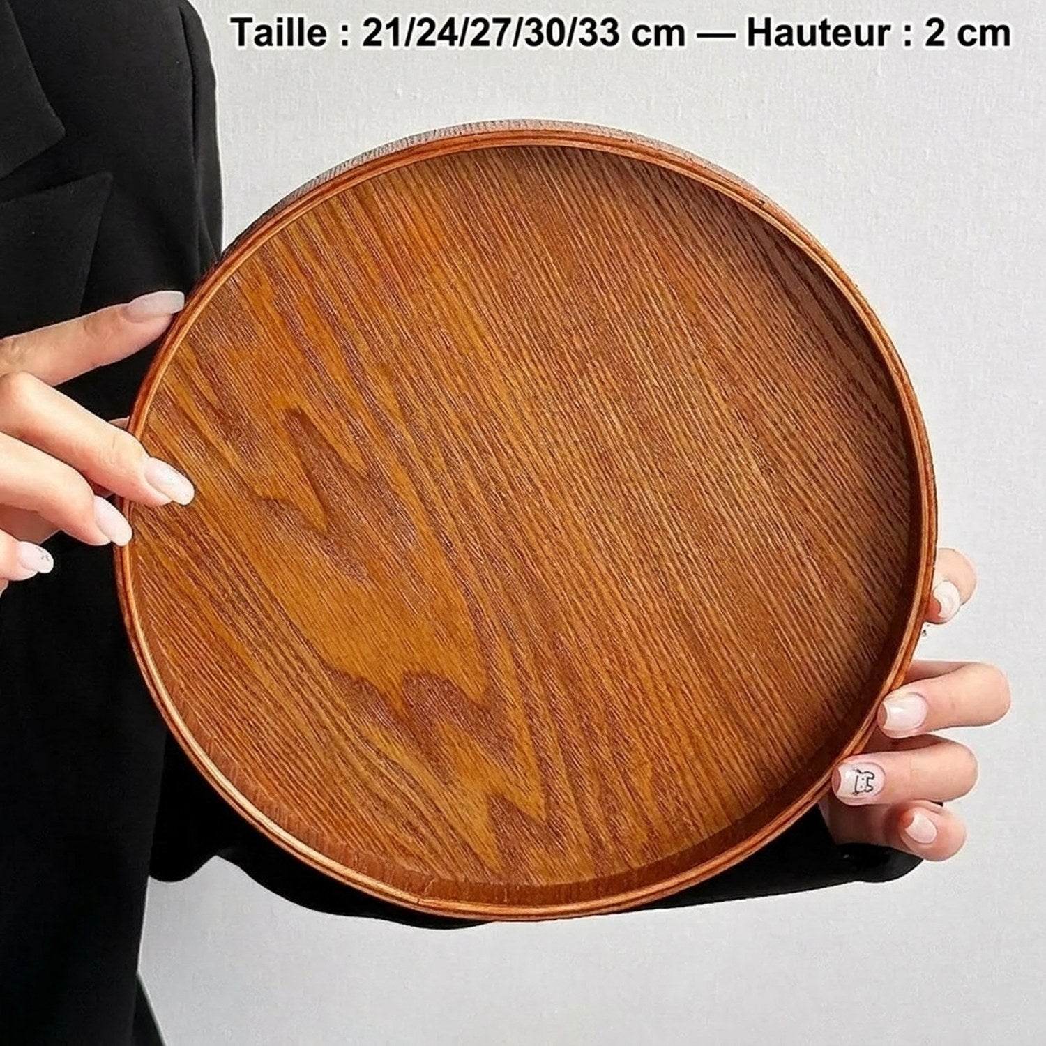 Taille 21 à 33 cm hauteur 2 cm plateau en bambou vintage dimensions