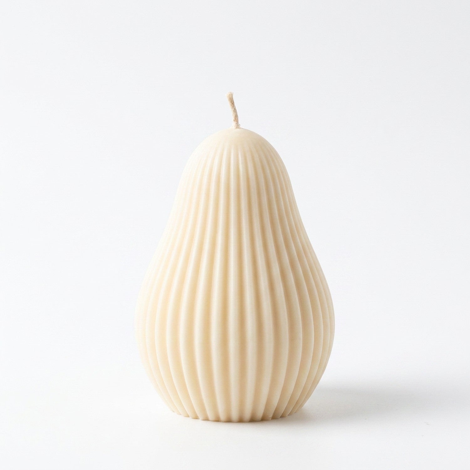 Bougie poire nervurée cire de soja