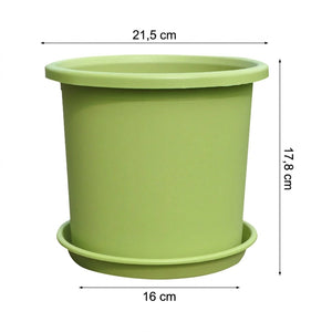 Dimensions pot taille L : 21,5 cm diamètre, 17,8 cm hauteur