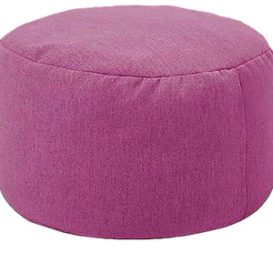 Pouf rond en lin Violet