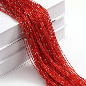 Rideau de fils à paillettes coloris Rouge