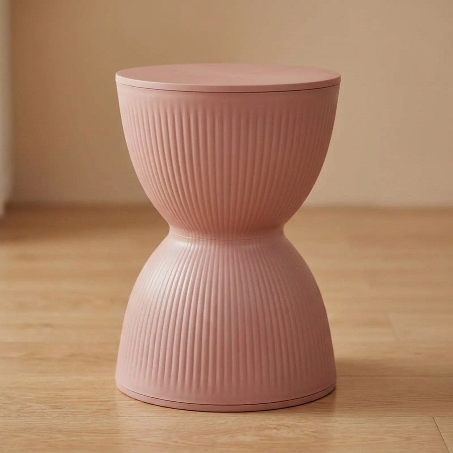 Tabouret rond nordique coloris rose