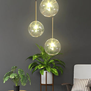 Suspension boule verre spécifications techniques taille