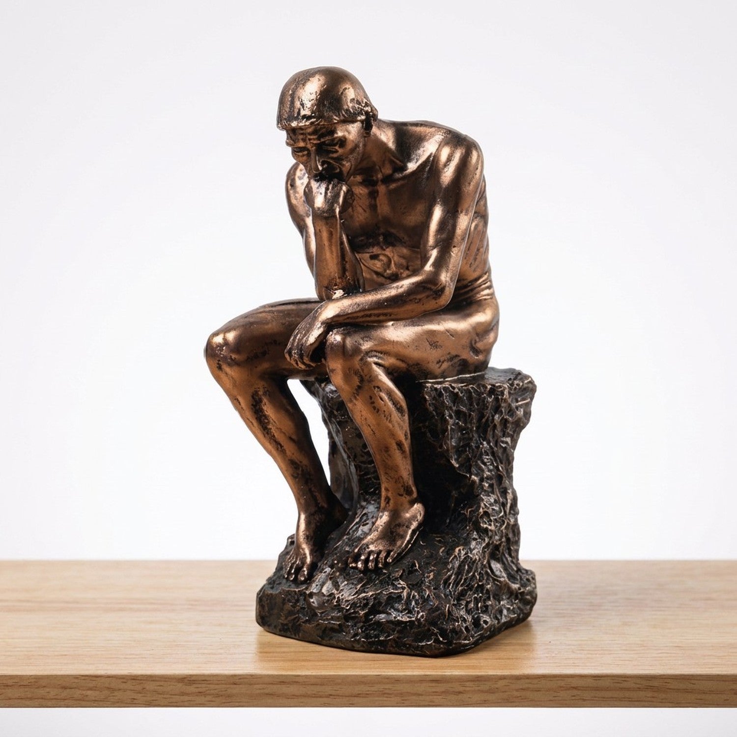 Statue du Penseur de Rodin résine décoration bureau
