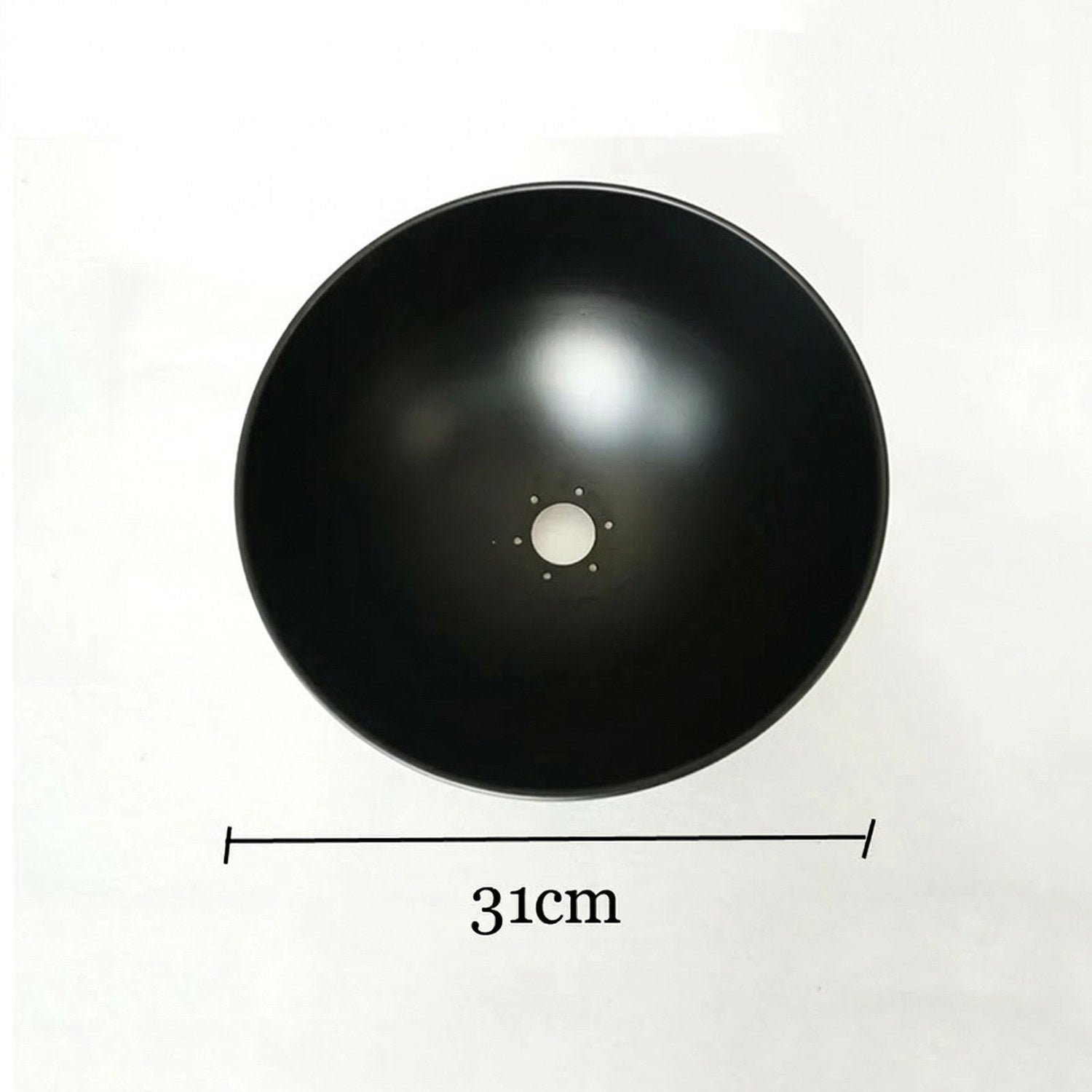 Schéma de l’abat-jour dôme indiquant un diamètre de 31 cm