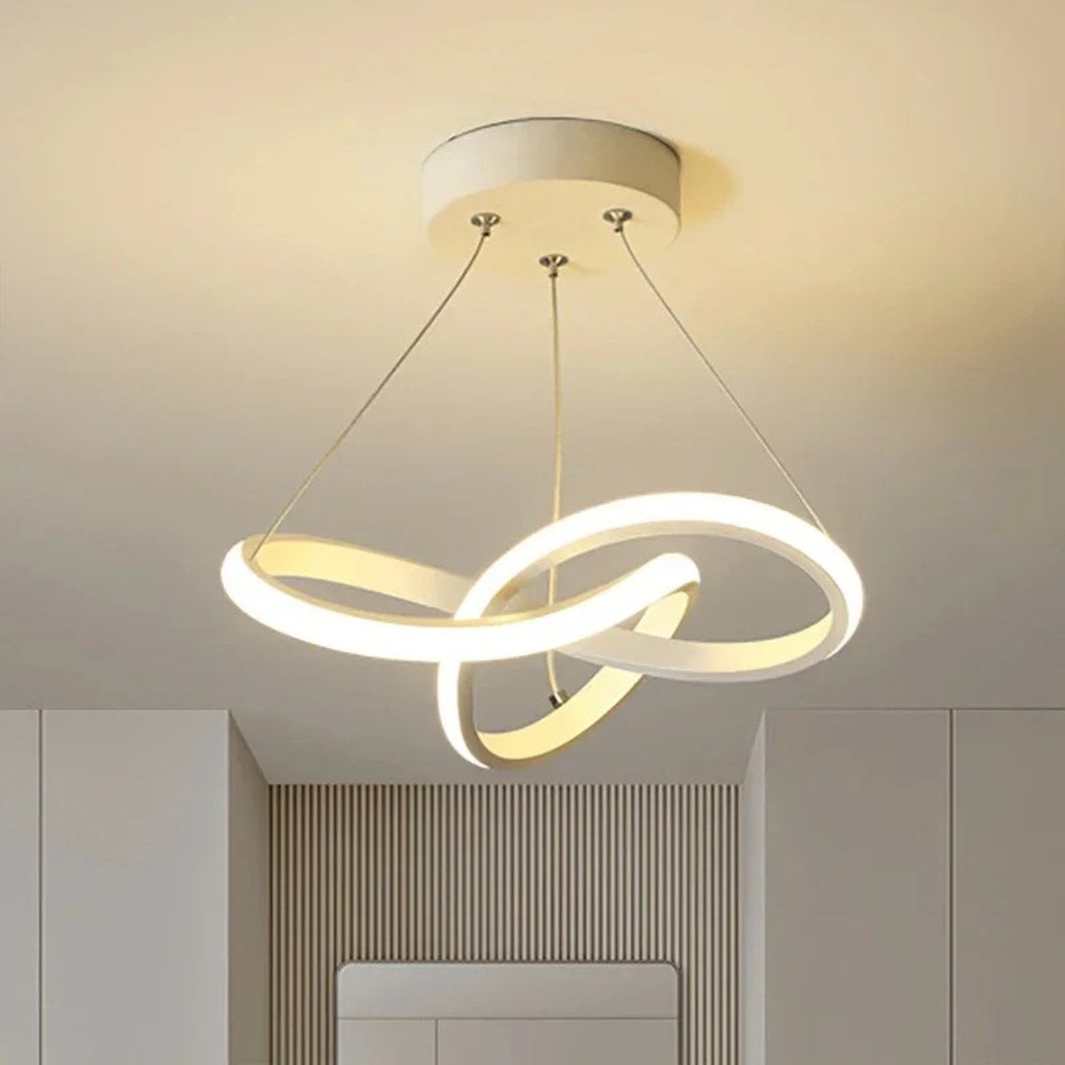 Suspension LED nordique 30cm en métal - vue 0