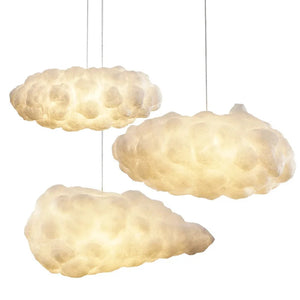 Suspension nuage coton comparatif tailles 40 50 70 cm