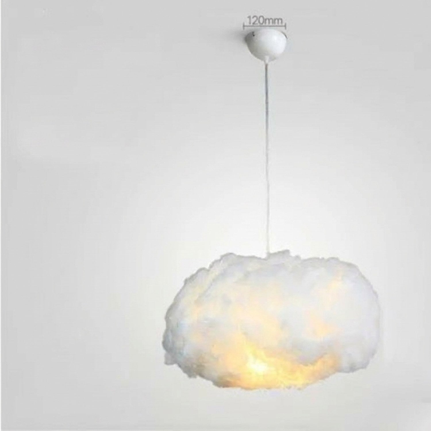Schéma dimensions suspension nuage 40cm