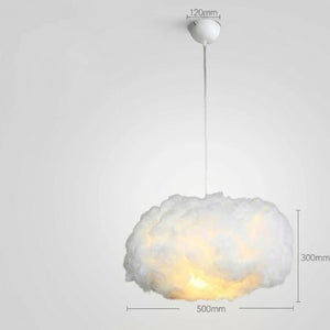 Schéma dimensions suspension nuage 50cm