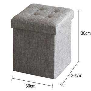 Dimensions du tabouret coffre de rangement 30x30x30cm