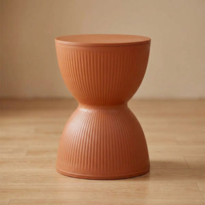Tabouret rond nordique coloris terracotta