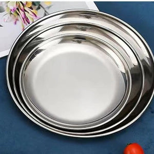 Plateau miroir argenté Ø14cm – vue détail