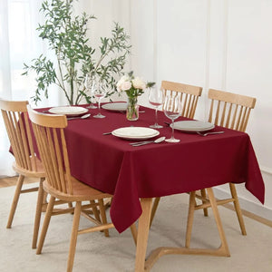 Nappe bordeaux style moderne table à manger