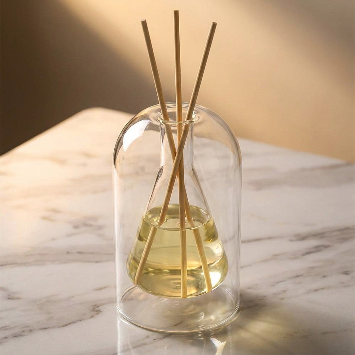 Diffuseur en verre double paroi modèle transparent conique 200 décoration intérieure