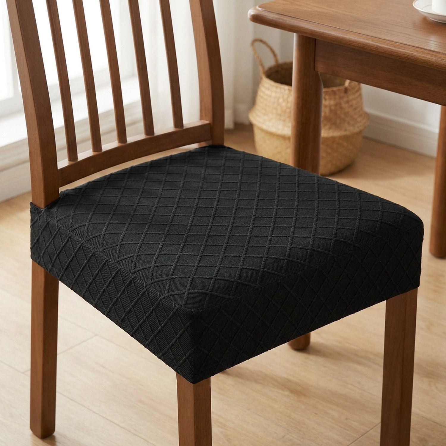 Housse de siège de chaise imperméable coloris noir