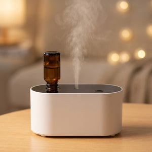 Diffuseur d'huile essentielle de couleur blanche en gros plan