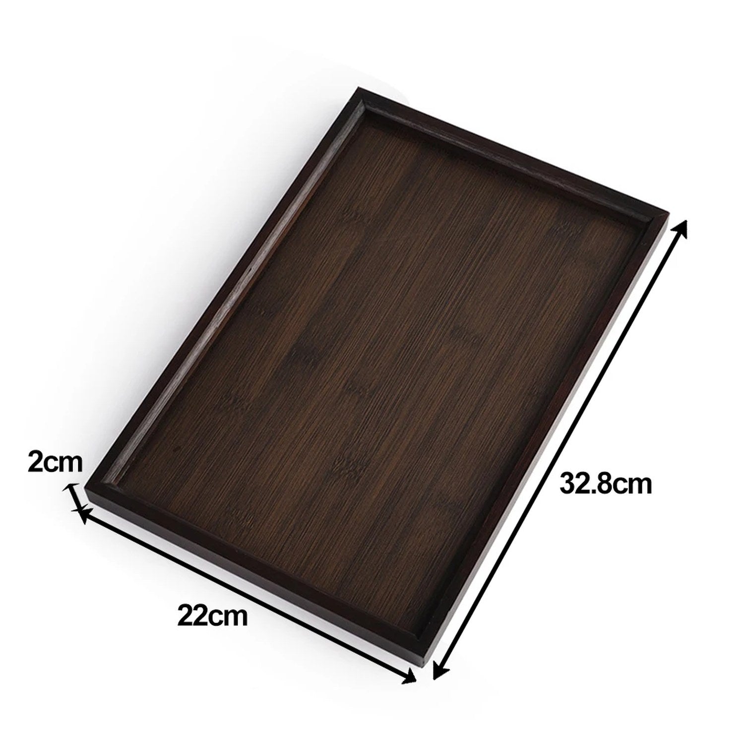 Dimensions plateau bambou S 33x22 cm