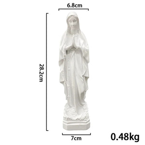 Dimensions Notre-Dame de Lourdes 28,2 cm hauteur 6,8 cm largeur