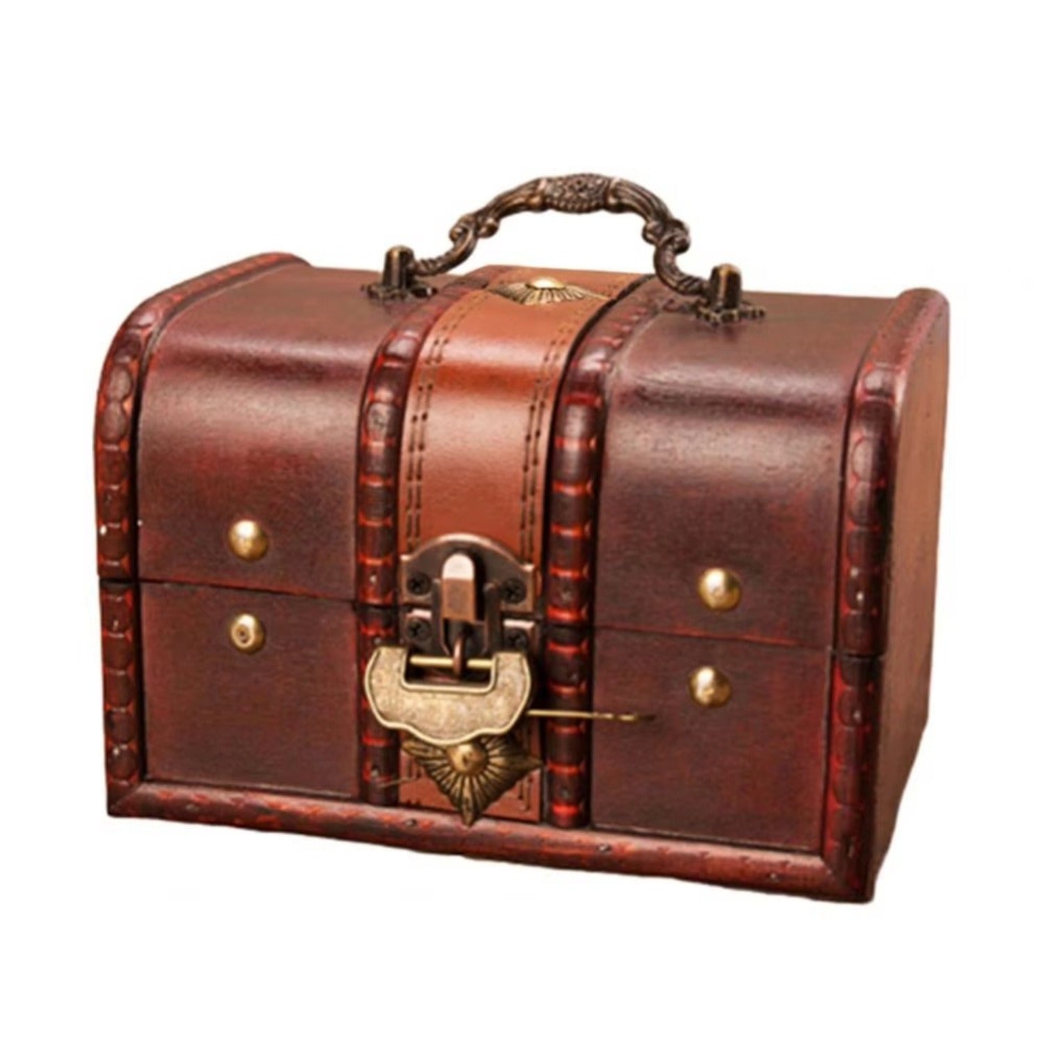 Coffret à bijoux L avec verrou rétro