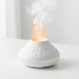 Diffuseur volcanique blanc ultrasonique veilleuse LED