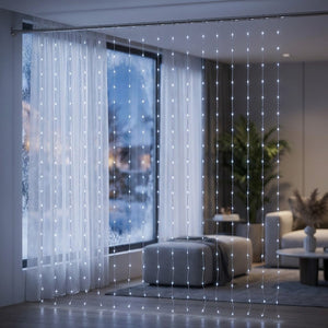 Rideau lumineux LED Blanc lumière blanche froide