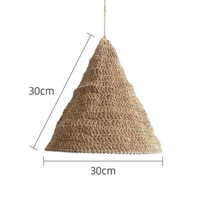 Abat-jour jute conique taille 30cm avec dimensions