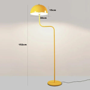 Lampadaire champignon jaune - spécifications techniques
