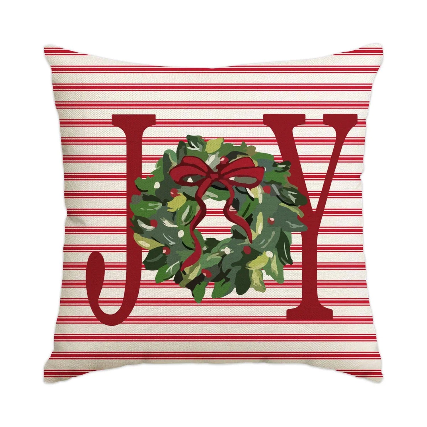 Housse de coussin de Noël motif Joy