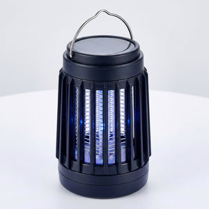 Lampe anti-moustiques UV rechargeable coloris noir fond blanc