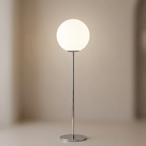 Lampadaire globe sur socle – 1 boule blanc 120 cm