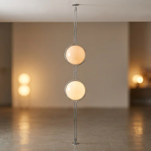 Lampadaire plafond-sol à boule – 2 boules crème 250 cm