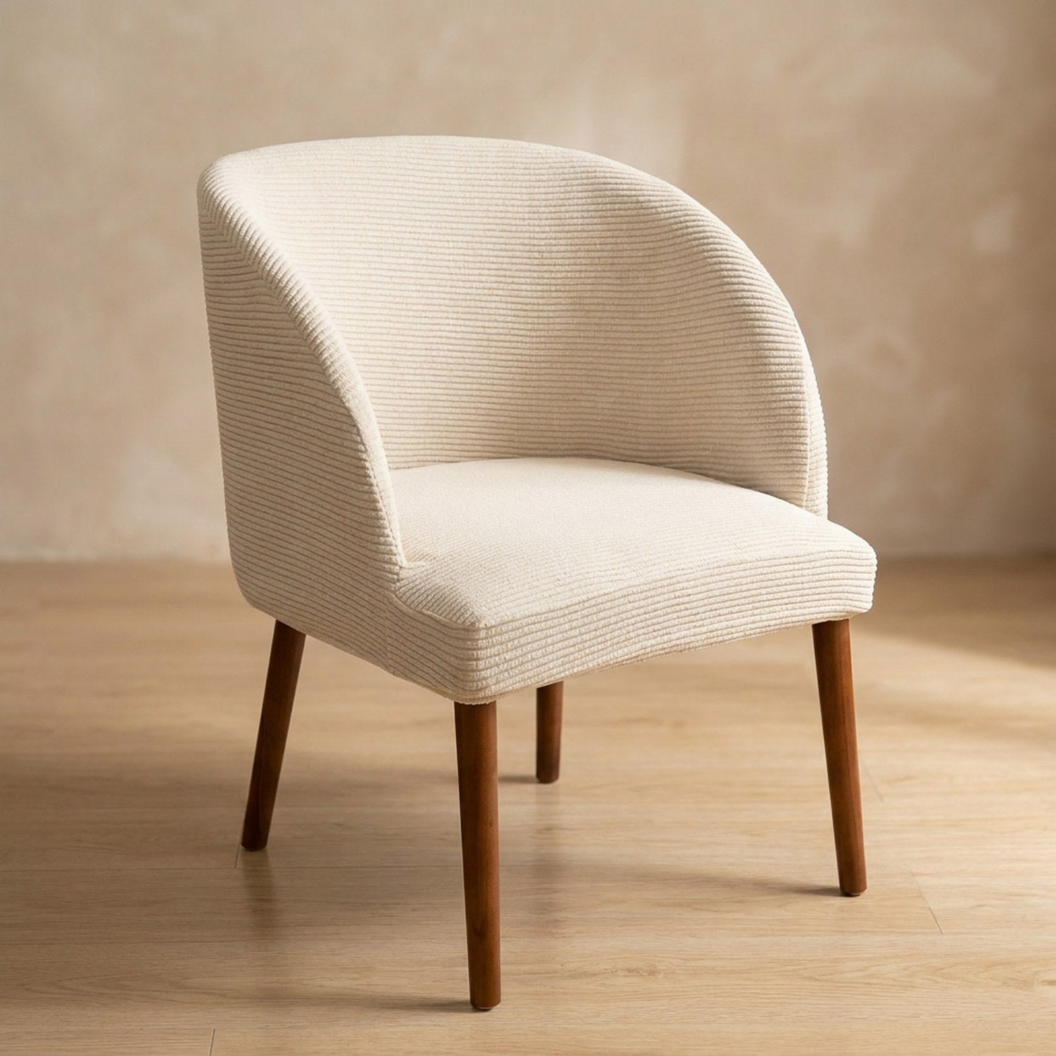 Housse de chaise ronde couleur beige