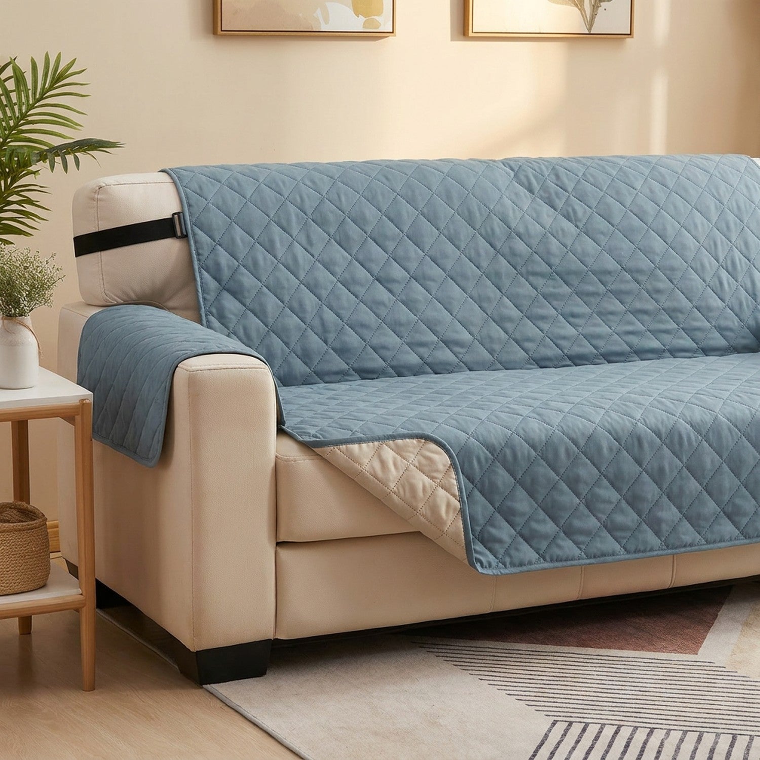 Housse protège canapé matelassée réversible pour salon image 10