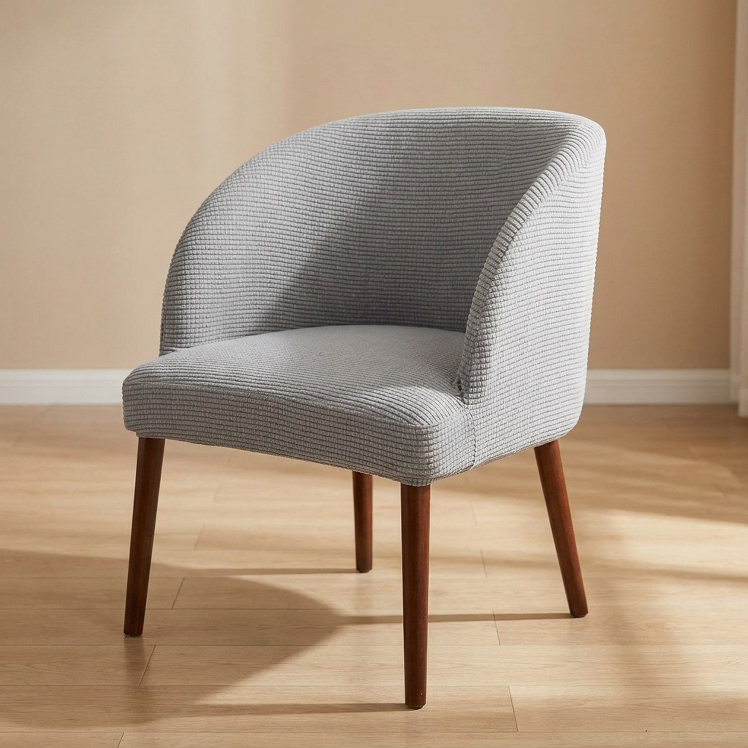 Housse de chaise ronde couleur grise