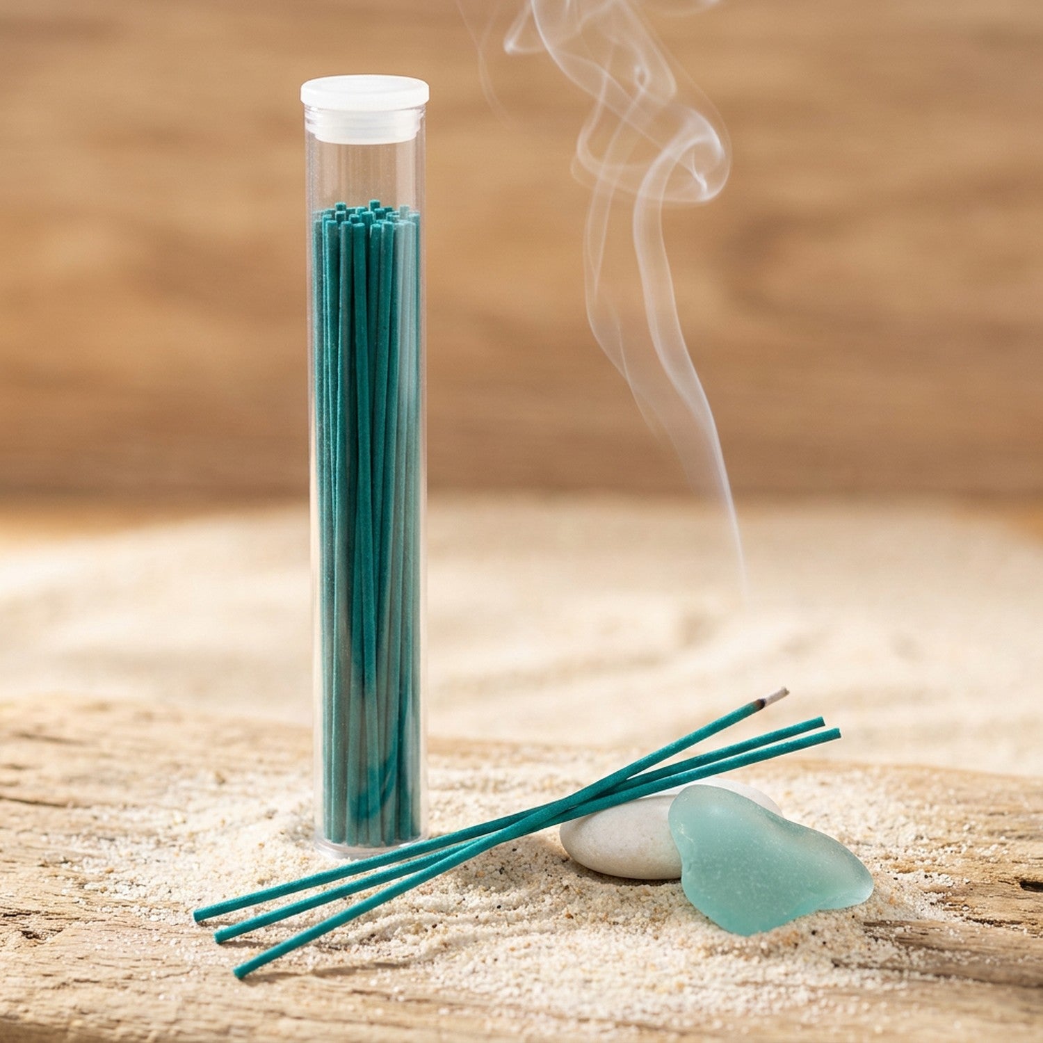 Bâtons d'encens parfum mer océan turquoise