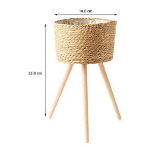 Cache-pot tressé 23x18 cm dimensions petit modèle