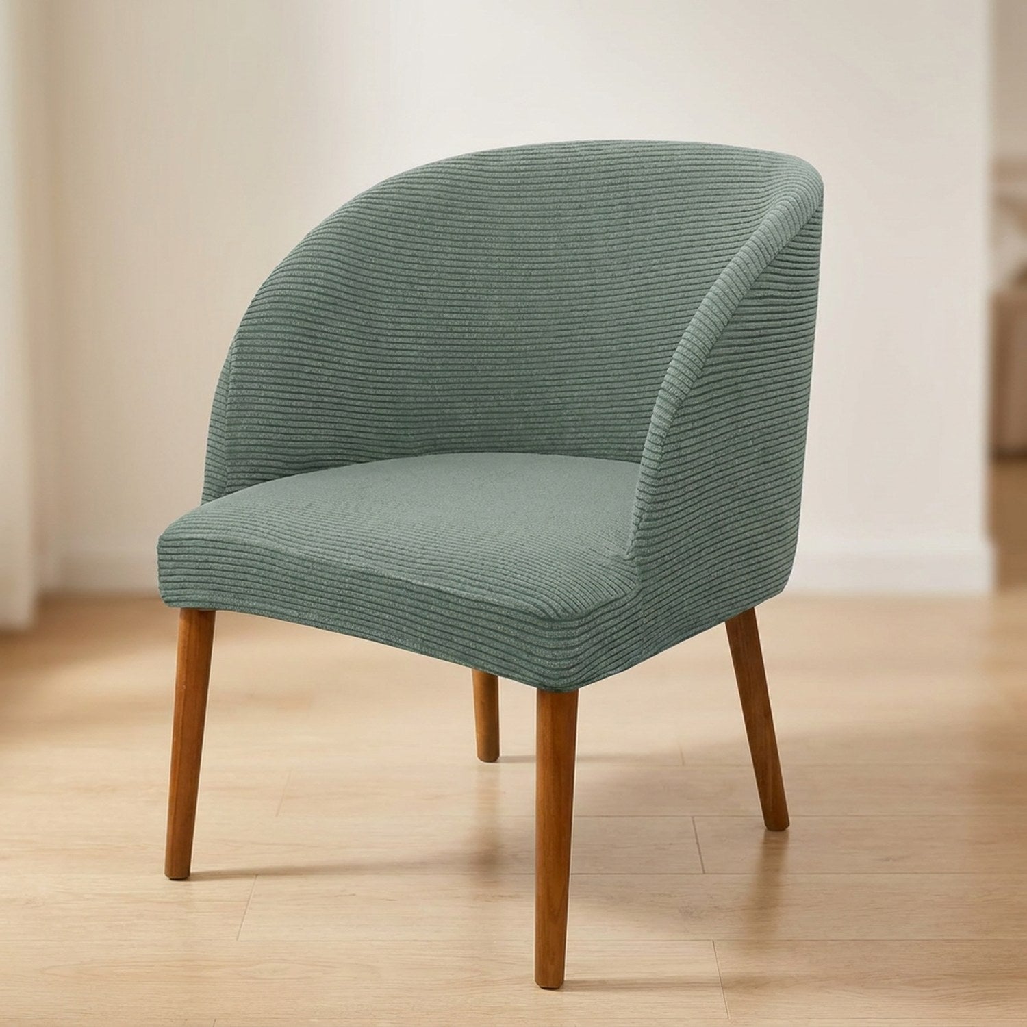 Housse de chaise ronde couleur verte