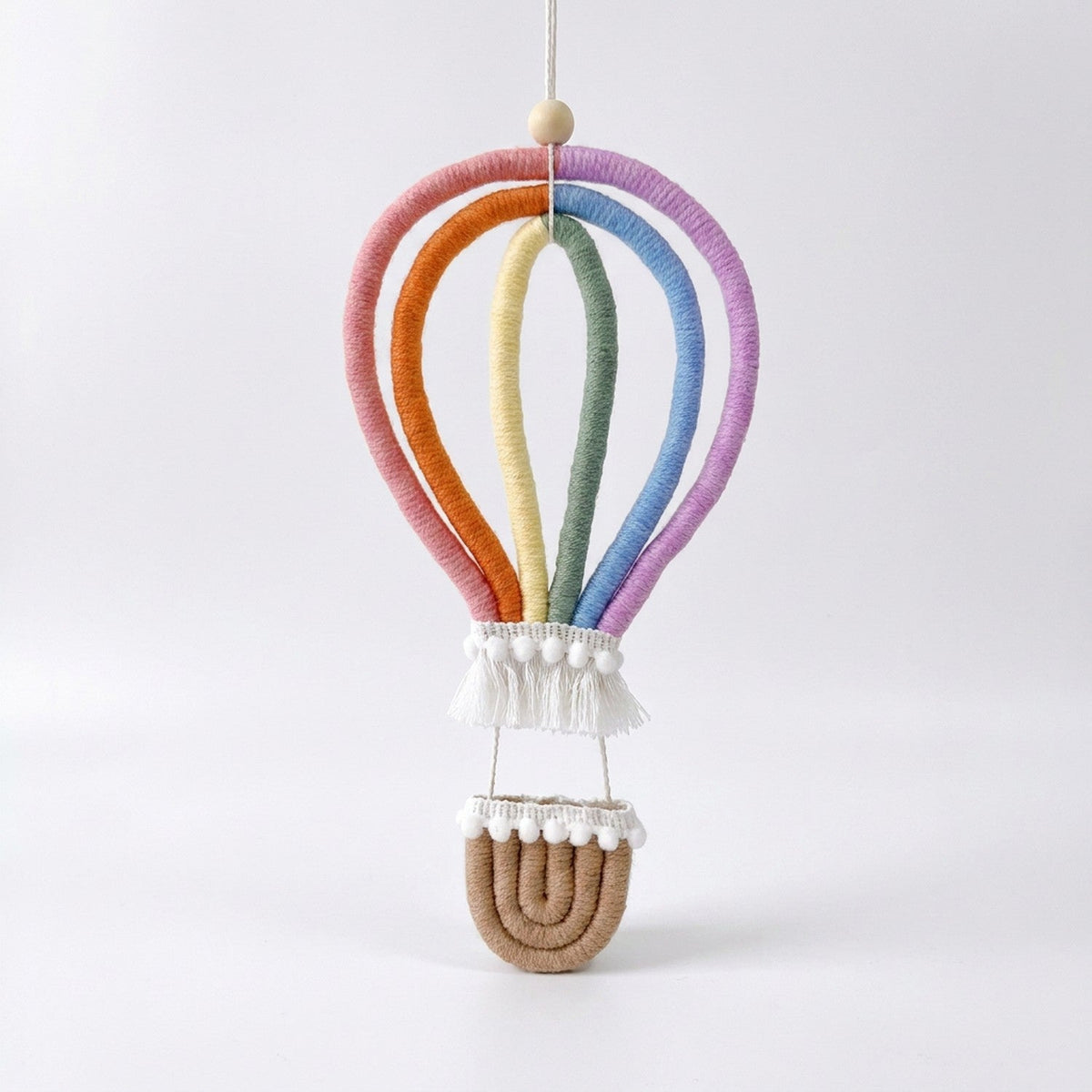 Ballon à air chaud décoratif modèle corde coton pour chambre enfant