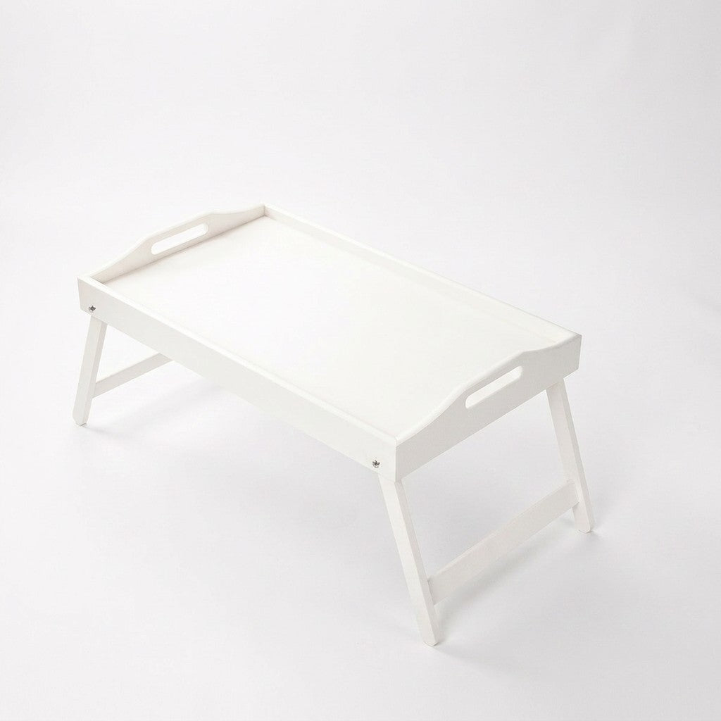 Plateau de lit pliant bambou couleur Blanche