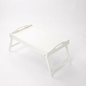 Plateau de lit pliant bambou couleur Blanche