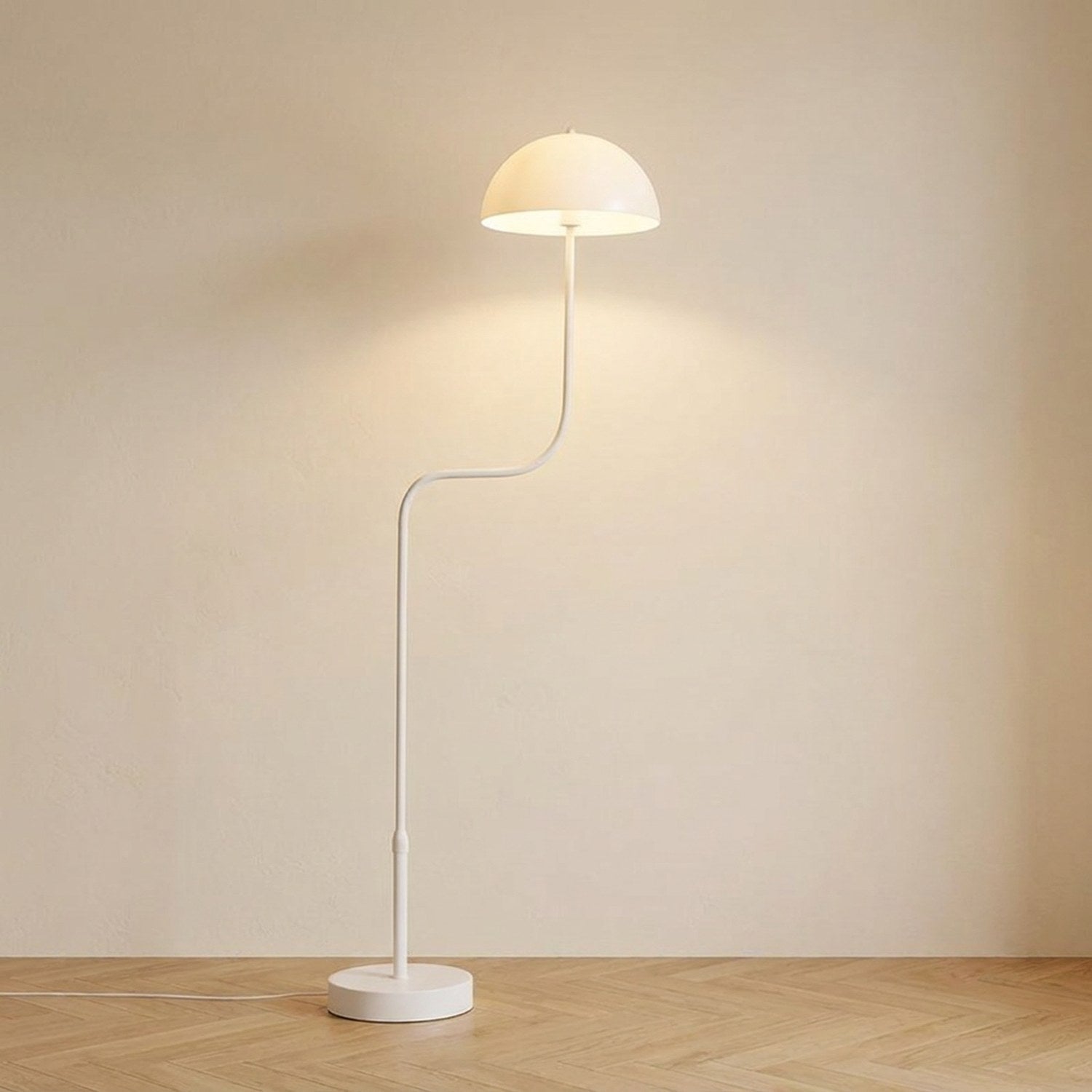 Lampadaire champignon Blanc