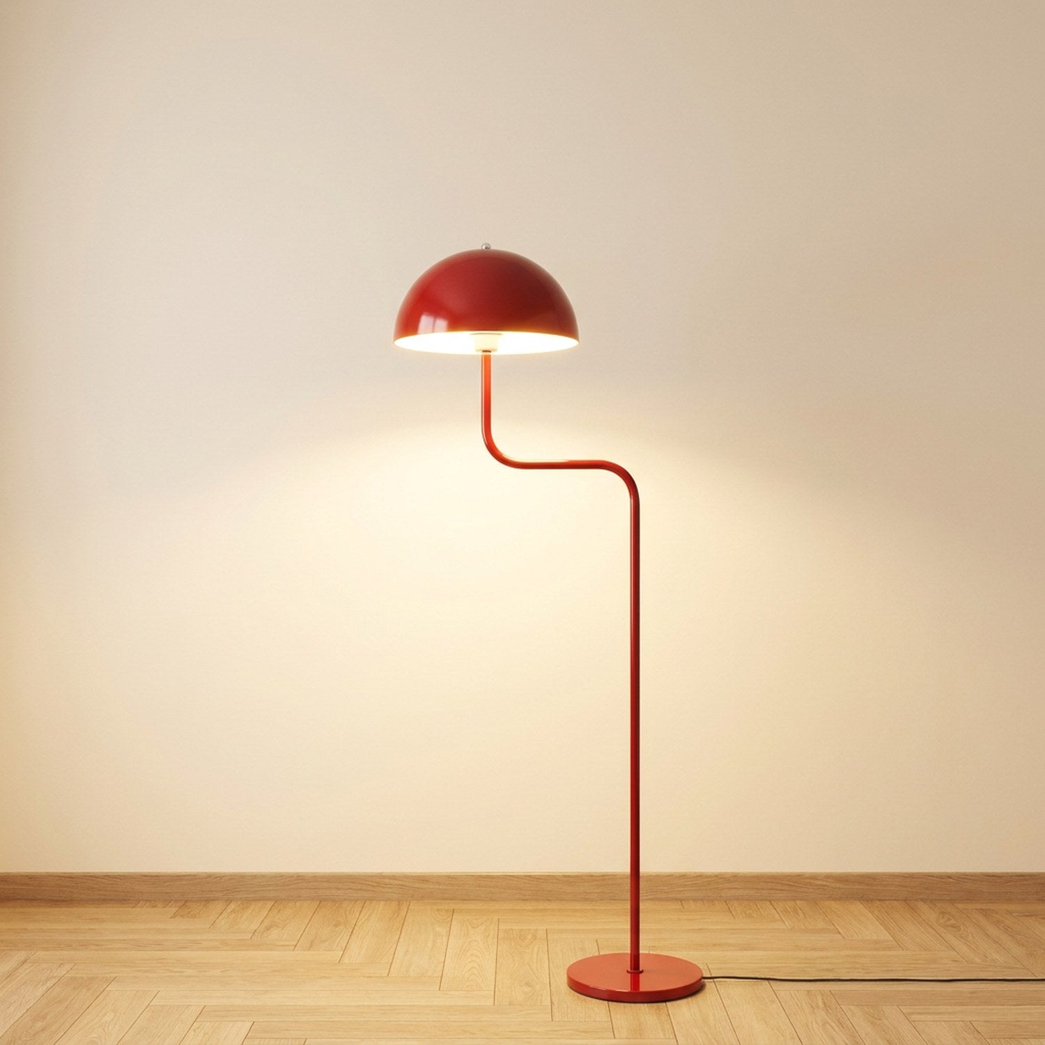Lampadaire champignon Rouge