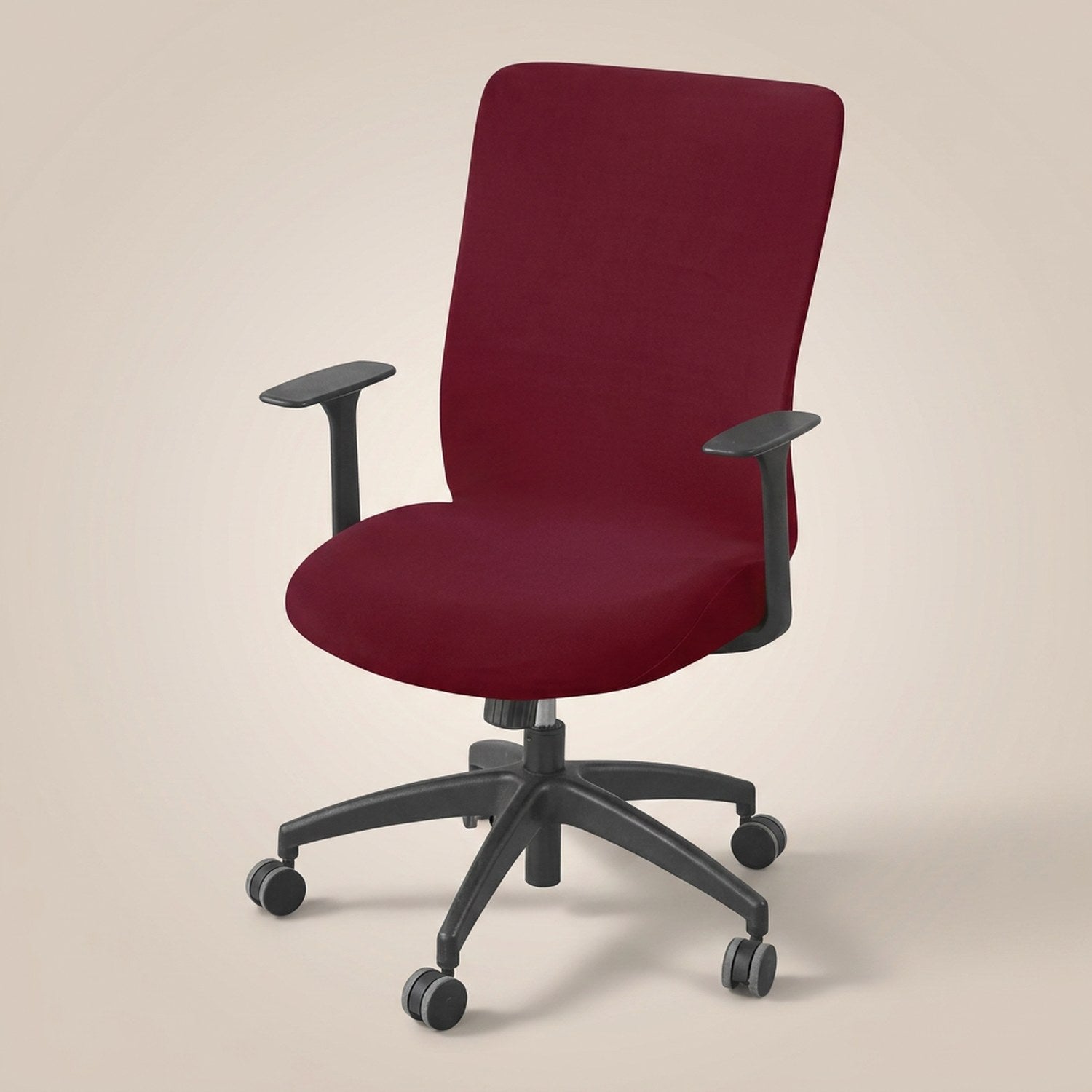 Housse de chaise de bureau couleur grenat