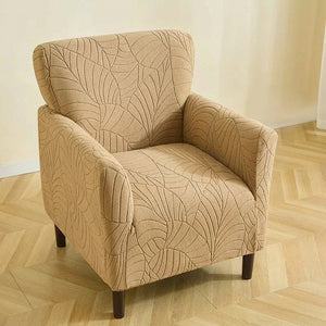 Housse de fauteuil club coloris kaki