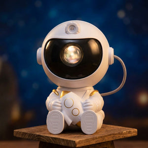 Lampe astronaute finition dorée sans haut-parleur Bluetooth