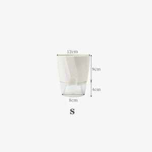 Guide des tailles taille S pot auto-arrosage 12 cm diamètre 13 cm hauteur